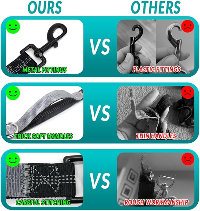 Hands Free Dog Leash with Dog Walking Fanny Pack for Large Medium Small Dogs