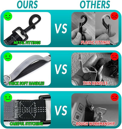 Hands Free Dog Leash with Dog Walking Fanny Pack for Large Medium Small Dogs