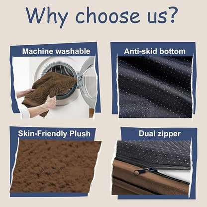 Orthopedic Washable Large Dog Bed: Large Dog Bed Bolster Waterproof