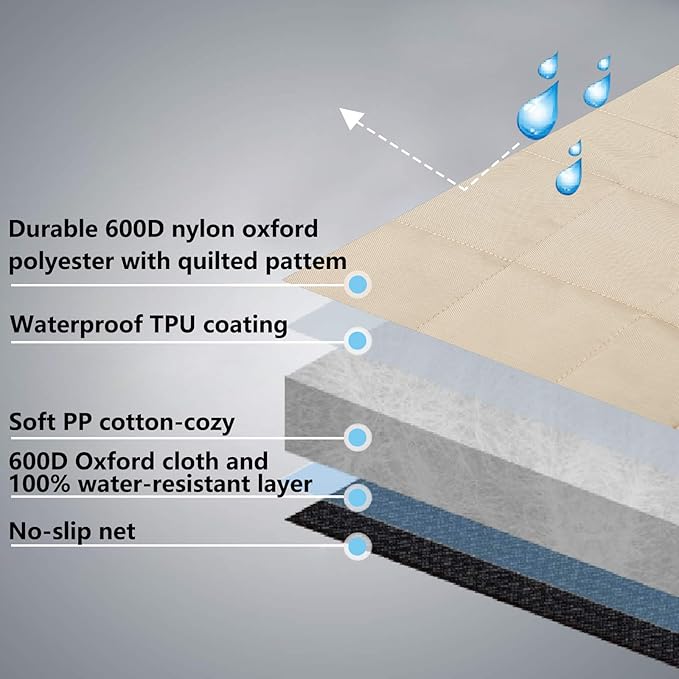 Dog Car Seat Cover for Back Seat Waterproof Backseat Protector