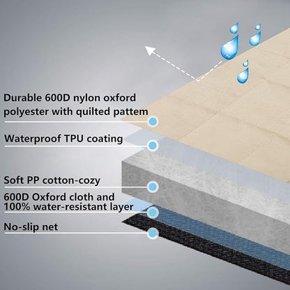 Dog Car Seat Cover for Back Seat Waterproof Backseat Protector