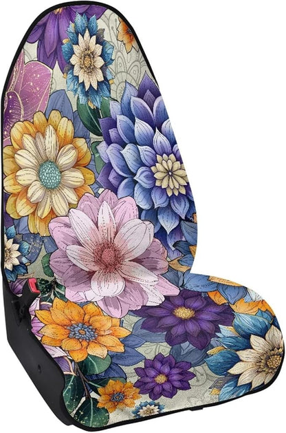 Yewattles Mandala Flowers Summer Beach Waterproof Automotive Seat