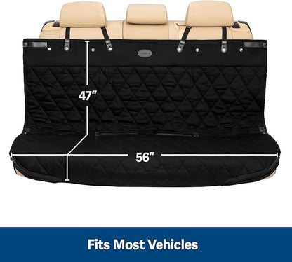 PetSafe Happy Ride Quilted Bench Seat Cover – Waterproof and Durable – Machine Washable – Fits Most Cars