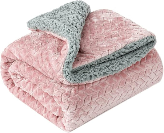 Fuzzy Blanket or Fluffy Blanket for Baby Girl or boy (32" x 40", MD-Sakura