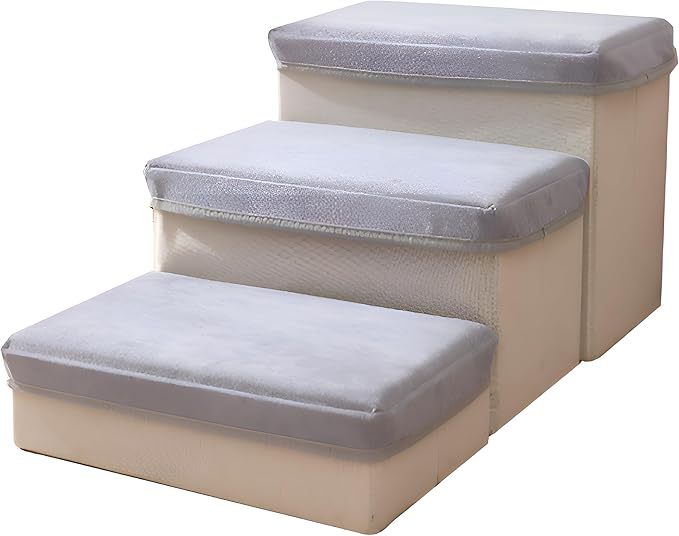 Dog Stairs with Storage 3 Tiers