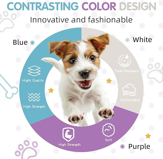 Tri-Color Dog Harness