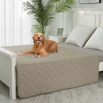 SPXTEX Dog Bed Cover Washable Pee Pads Dog Blankets for Puppy Large Dog Cat 1 Piece（82"x102",Beige）