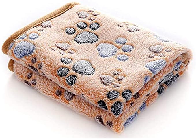 Pet Blanket for Cat & Dog Sleep Mat Bed Cover Soft Warm Blanket for Hamster Puppy and Other Animals (Medium, Brown)