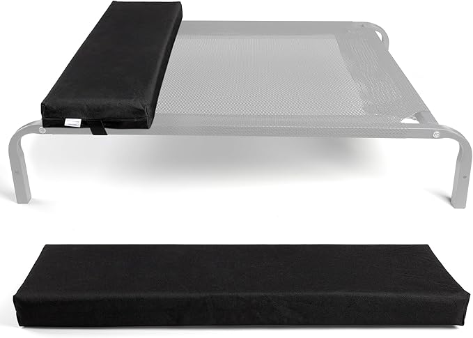 Leekalos Elevated Cooling Cots Bed Pillows for Large Dogs