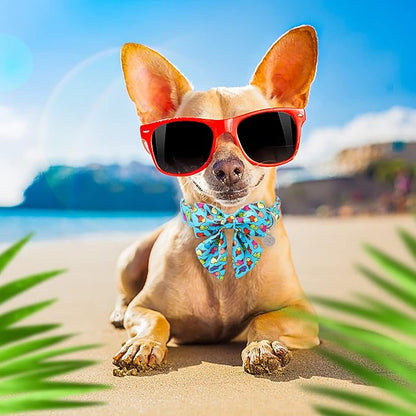 Summer Dog Collar with Bow Tie 16-26in