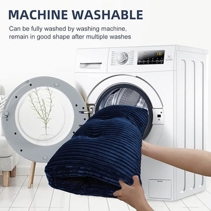 Dog Crate Bed Washable Dog Beds for Large Dogs Deluxe Thick Flannel Fluffy Comfy Kennel Pad Anti-Slip & Anti-Scratch Pet Sleeping Mat 35 x 23 Inch,