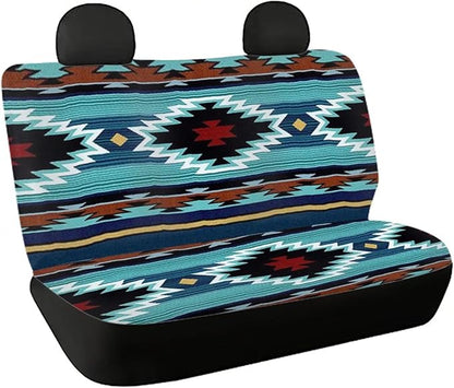 WELLFLYHOM Aztec Print Universal Rear Split Bench Seat 2