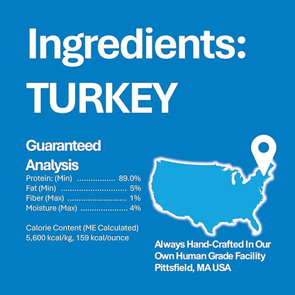 Whole Life Pet Just One Turkey Dog and Cat Value Packs - Human Grade, Freeze Dried, One Ingredient - Protein Rich, Grain Free, Made in The USA