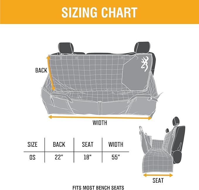 Browning Pet Hammock Backseat Cover