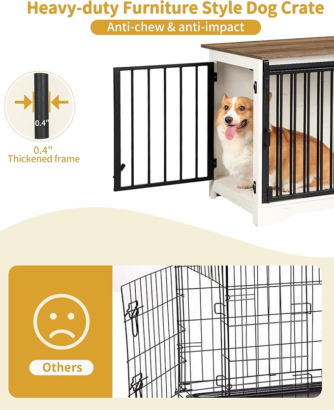 Dog Crate Furniture 32" Double