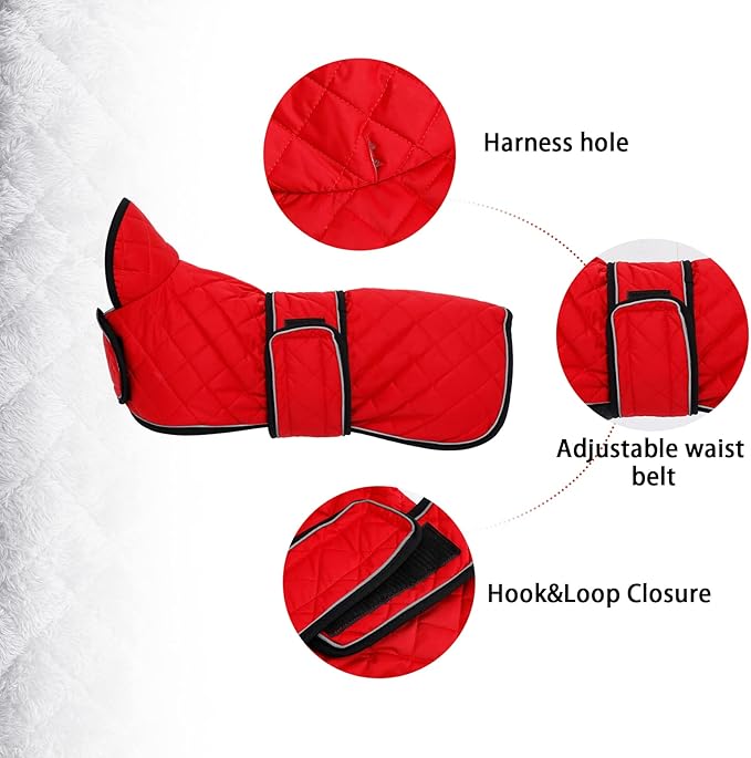 Geyecete Warm Thermal Quilted Dachshund Coat