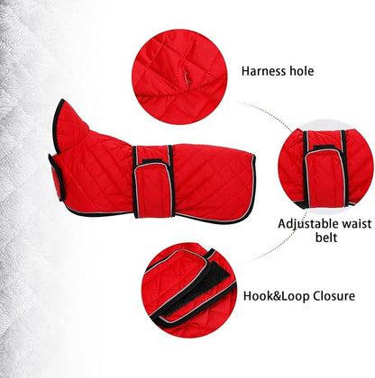 Geyecete Warm Thermal Quilted Dachshund Coat