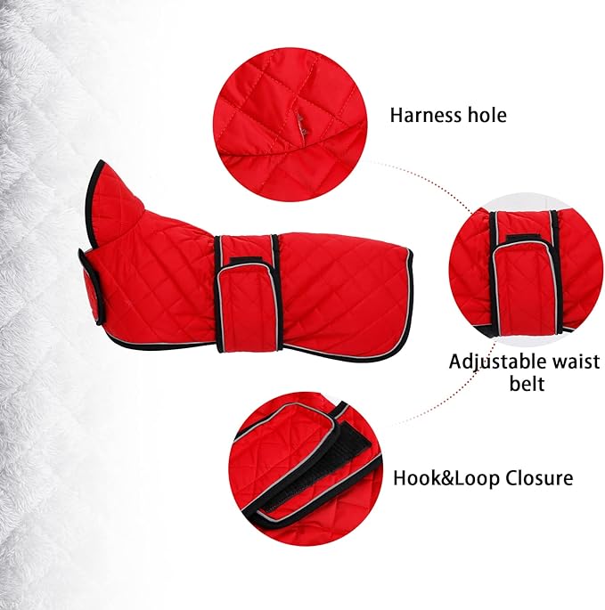 Geyecete Warm Thermal Quilted Dachshund Coat