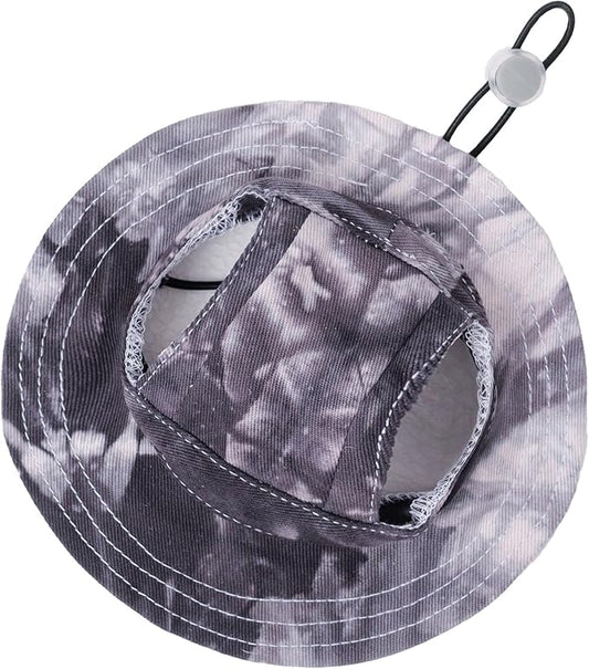 Pet hat with Ear Holes Sunscreen Baseball Cap Suitable for Small and Medium-Sized Dogs Outdoor Climbing hat in Summer Pet Products (Small