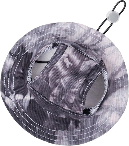 Pet hat with Ear Holes Sunscreen Baseball Cap Suitable for Small and Medium-Sized Dogs Outdoor Climbing hat in Summer Pet Products (Large