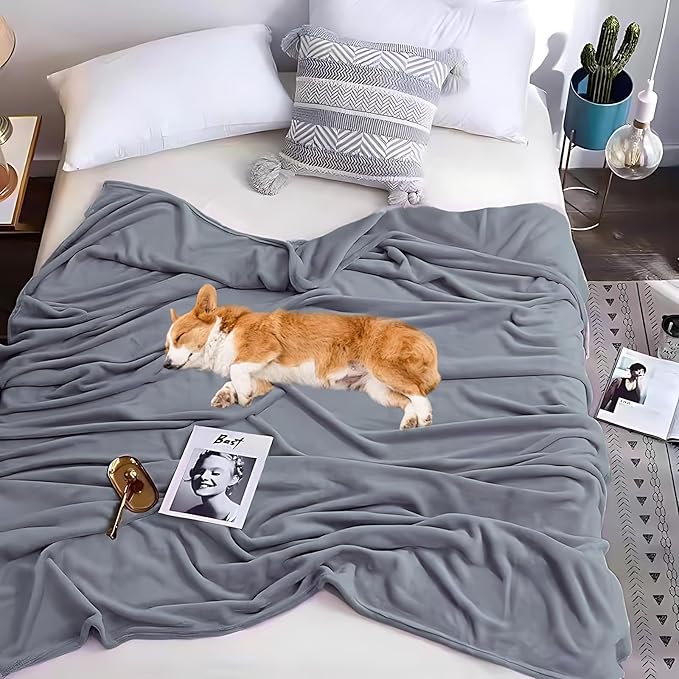 Dog Blankets for Medium Dogs Washable 80x90 Inch)