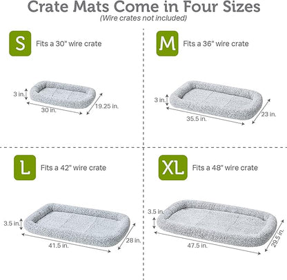 Friends Forever Bolster Dog Crate Mat 36 Inch