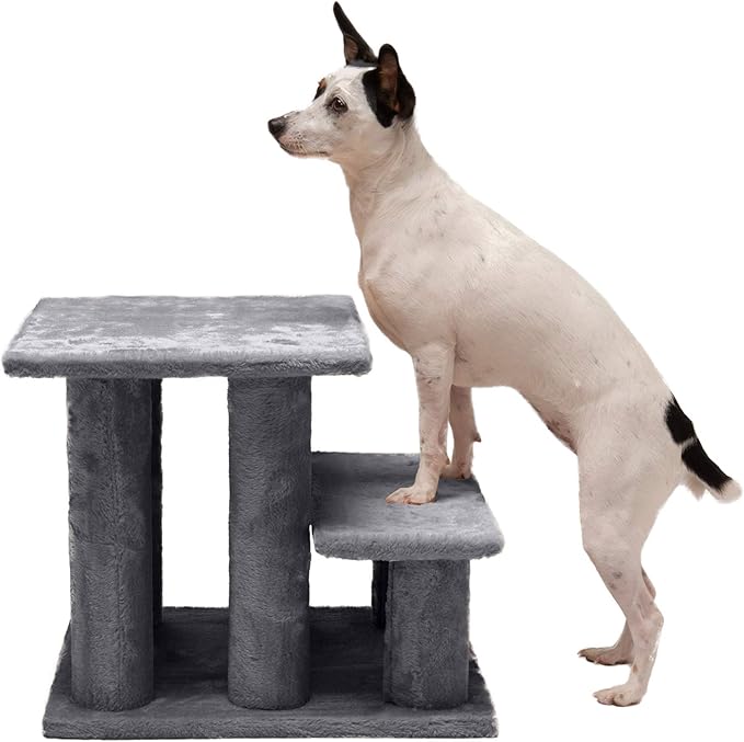 Furhaven Steady Paws Multi-Step Pet Stairs for High Beds & Sofas 3-Step