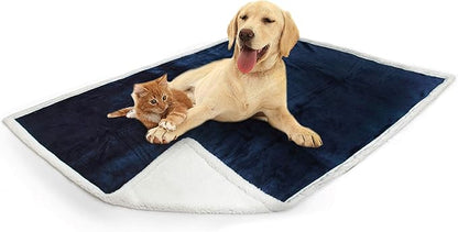 PetAmi WATERPROOF Dog Blanket for Medium Large Dog 60x40 Navy