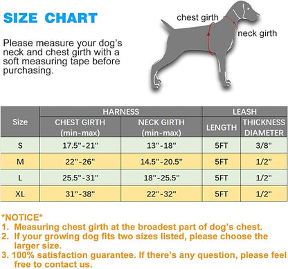 tobeDRI No Pull Dog Harness Adjustable Reflective Oxford Easy Control Medium Large Dog Harness with A Free Heavy Duty 5ft Dog Leash (S (Neck: 13"-18" 17.5"-22"), Pink