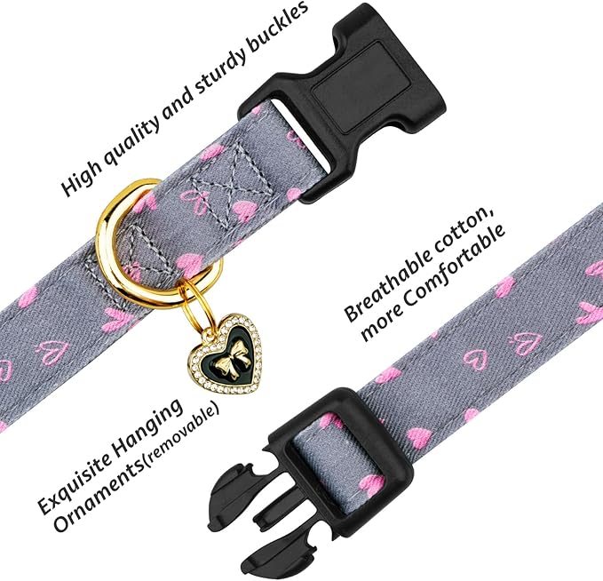 Cotton Handmade Dog Collar Cute and Distinctive Patterns