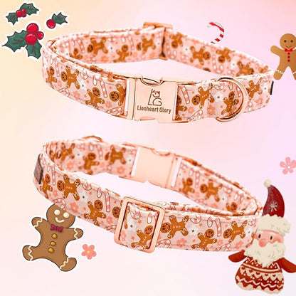Lionheart glory Christmas Dog Collar Pink Collar Dog