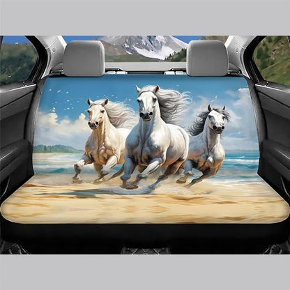 WELLFLYHOM Crazy Horse Bench Seat Cover for Truck