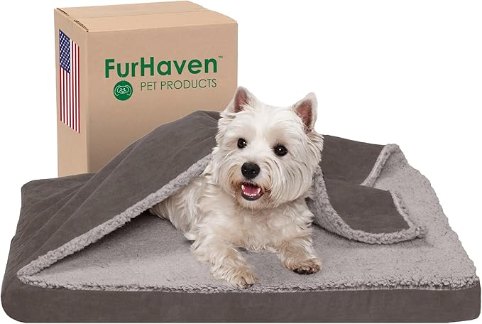 Furhaven Orthopedic Dog Bed for Medium/Small Dogs w/ Removable Washable Cover 35 lbs