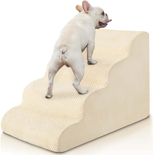 BOMOVA Dog Stairs for Small Dogs 4-Step Dog 2/3/4/5 Steps
