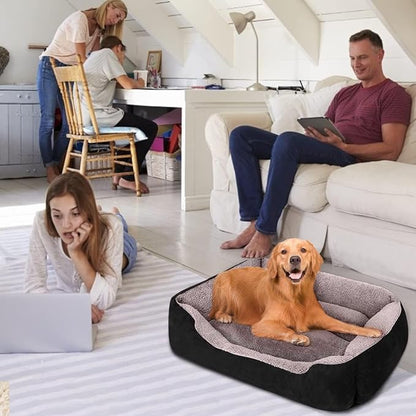 PUPPBUDD Dog Beds for Large Dogs