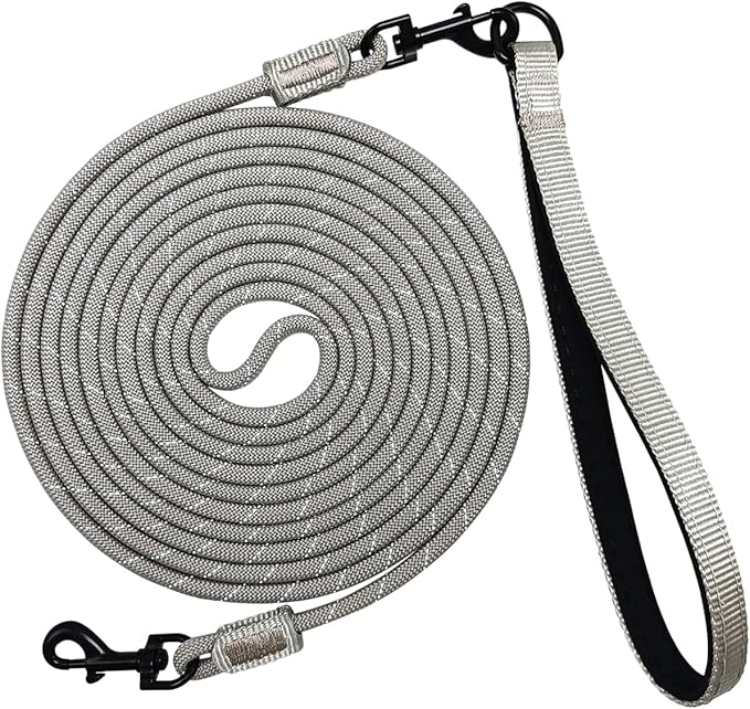 Long Leash for Small Dogs 8FT/12FT/20FT/30FT/50FT/65FT/75FT/100FT Reflective