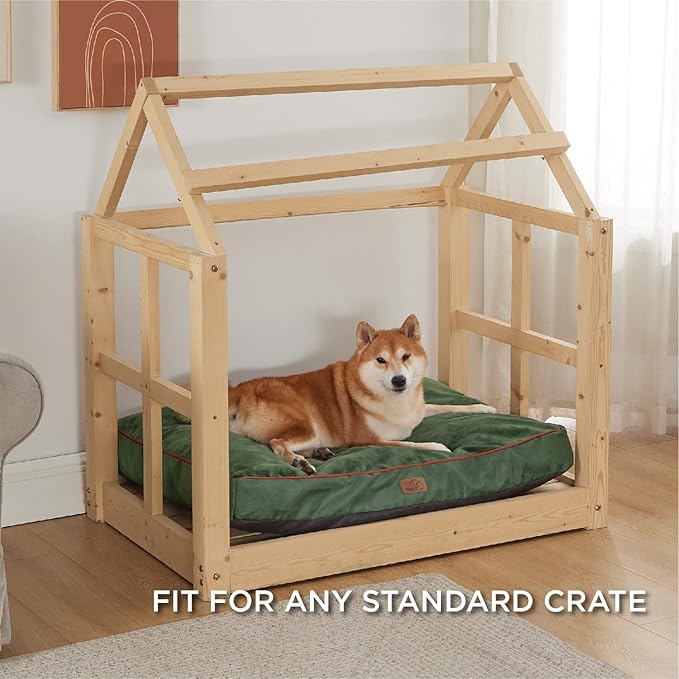 Bedsure Waterproof Dog Beds for Large Dogs 4 inch 75lbs Large