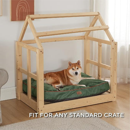 Bedsure Waterproof Dog Beds for Large Dogs 4 inch 75lbs Large