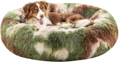Calming Dog Bed for Medium Dogs 28", Green
