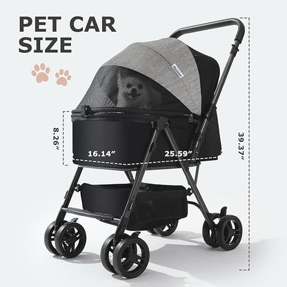 SWITTE Dog Stroller for Small Medium Dogs 4 Universal