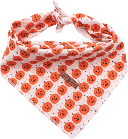Lionet Paws Halloween Dog Bandana Washable Cotton Handkerchief