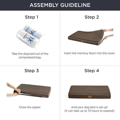 Bedsure Memory Foam Extra Large Plus Dog Bed