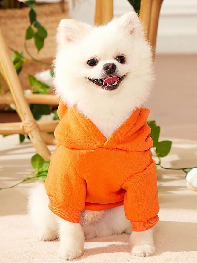 QWINEE Cartoon Bear Print Cat Hoodie Breathable Stretchy