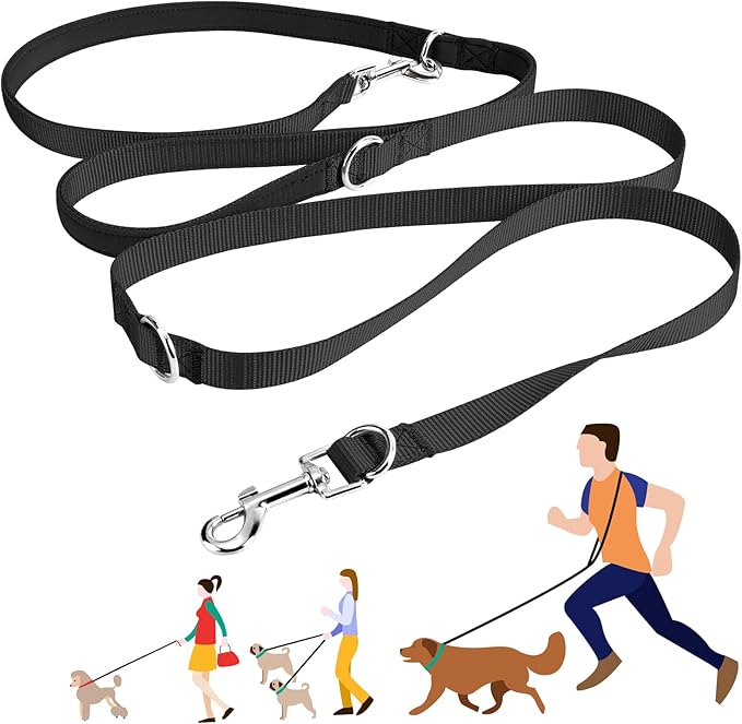 oneisall Hands Free Dog Leash 4-7ft Nylon