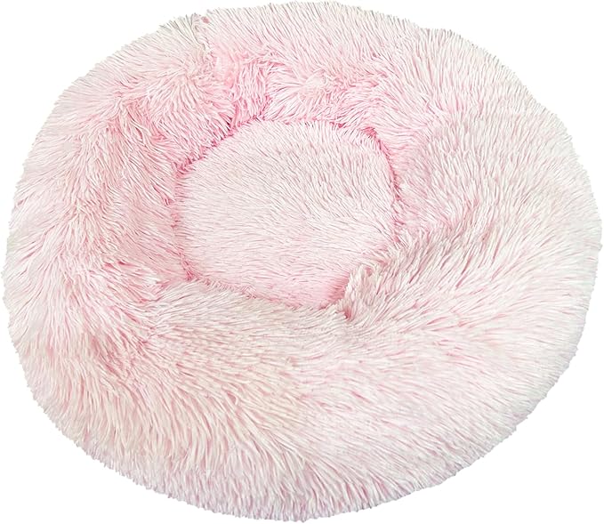 Deluxe Calming Dog Bed for Small Medium Dogs & Cats M(28" x 28" x 10"))