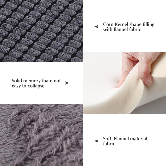 BVAGSS Dog Bed Mat XH079 (24''x18''x1.6'',Light