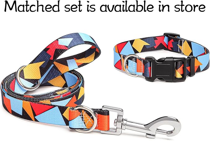 Adjustable Dog Collar with Patterns
