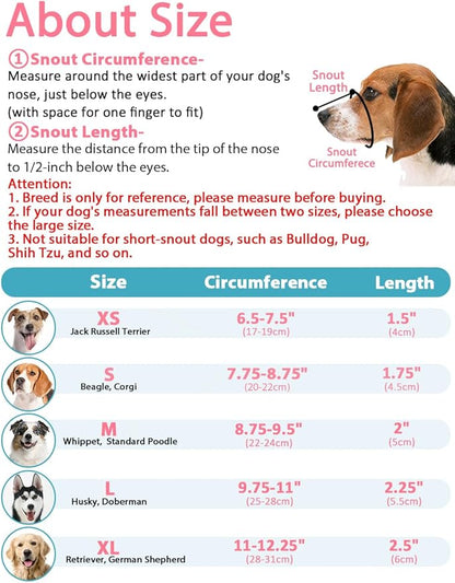 LUCKYPAW Dog Muzzle XL(Snout:11"-12.25"))