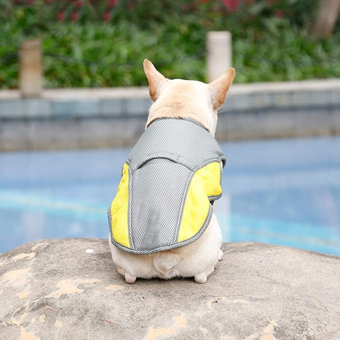 Dog Cooling Vest Harness Outdoor Puppy Cooler Jacket Reflective Safety Sun-proof Pet Hunting Coat 19.68"-24.4"))