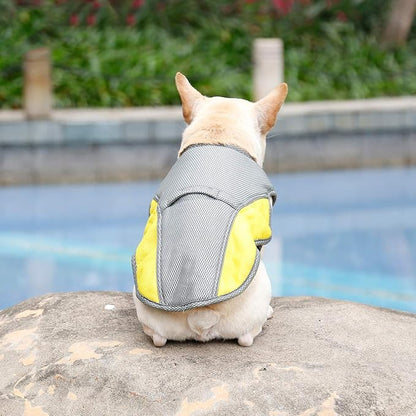 Dog Cooling Vest Harness Outdoor Puppy Cooler Jacket Reflective Safety Sun-proof Pet Hunting Coat 15.75"-19.68"))